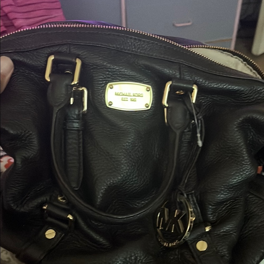 Michael Kors Black Leather Handbag